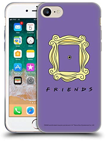 Head Case Designs Licenza Ufficiale Friends TV Show Spioncino Cornice Iconico Cover in Morbido Gel Compatibile con Apple iPhone 7/8 / SE 2020 & 2022