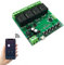 4 Canali Intelligente Pulsante Relè Wifi DC5V/12V Wireless Universale Modulo Telecomando Interruttore Timer per Automazione Cancelli Compatibile con Alexa Tuya Smart Life APP