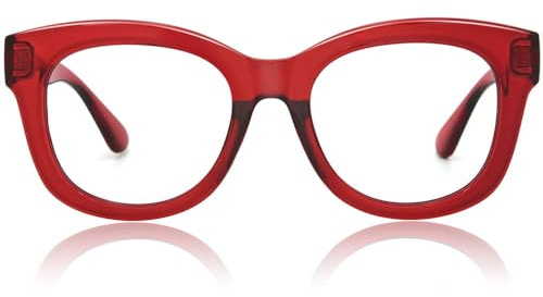 JiSoo Lesebrille Damen/Herren Designer Oversized Lesebrille Dicke Große Runde Damen Lesebrille