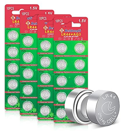 LR44 AG13 Batteria Pila a Bottone Alcalina 1.5V 40 Pezzi 357/357A/L1154/A76/GPA76【3 Anni di Garanzia 】