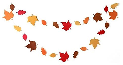 Happy Fall Banner Ahorn Blätter Girlande Danksagungsdekoration Flagge Banner Papier Girlande Für Home Outdoor Indoor Ornament