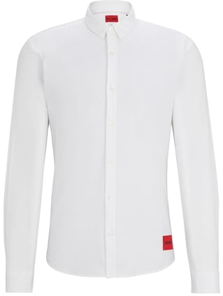 HUGO Herren Hemd, Open White199, M