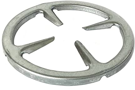 Tredoni 15cm Gas Stovetop/Hob Ring Reducer for Coffee Makers & Small Pots/Pans, Galvanized Steel