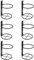 Niejgay Lot de 6 supports muraux en métal pour bouteilles de vin, décoration murale avec motifs de vin
