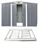 Outdoor Storage Metal Garden Apex Roof Storage Shed 6ft x 4ft/8ft x 4ft/ 8ft x 6ft/10ft x 8ft Green Or Grey Color