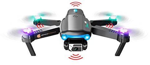 Drohne mit Kamera für Kinder, S98 4 Achsen Faltbarer Quadrocopter mit Doppelkamera, 360 Grad Infrarot Erkennung, Ferngesteuerte Drohne für Kinder und Erwachsene, Unterstützt