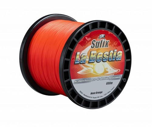 Sufix Nylon La Bestia - 600m - D.0.65mm - R.30kg - Neon Orange - SSTG65O600 - ASU640832