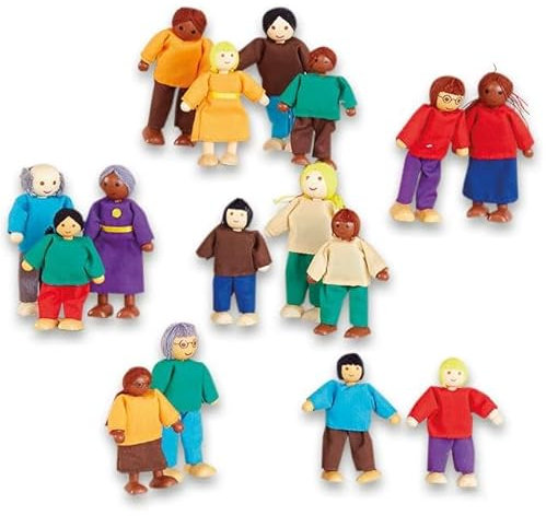 TTS - Biegepuppen-Set 16-TLG. - Spielzeug Puppen Kindergarten