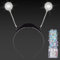 Alien Kostüm Damen, Leuchtende Alien Haarreif Space Girl Kostüm Damen Herren Kinder, LED Weltall Kostüm Damen Silvester Haarschmuck Haarreif, Glitzer Disco Bälle Accessoire Fasching Karneval Halloween
