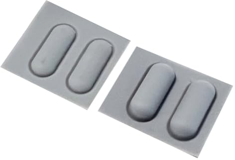 Gintai 4 PCS/1 Set Bottom Cover Rubber Foot Strips Feet Pad Replacement for Dell Latitude 5500 5501 5502 5505 5509 5510 5511, Precision 3540 3541 3542 3550 3551 Grey