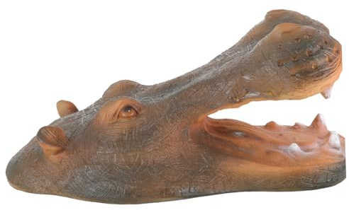Supvox Nilpferd-Statue Aus Kunstharz Für Aquarium Und Teich Schwimmendes Nilpferd- Für Garten Fee Heimdekoration