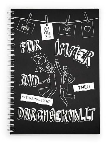 familiawedding DAS personalisierte Crazy Gästebuch zur Hochzeit in DIN A4 Ein wirklich böses Hochzeitsgästebuch mit verrückten Fragen zum Ausfüllen