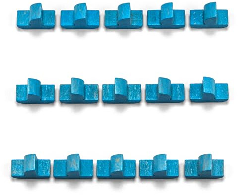 Waldfelsen® Hozfiguren: 15 Schiffe geeignet für Die Siedler (Farbe: Himmelblau)