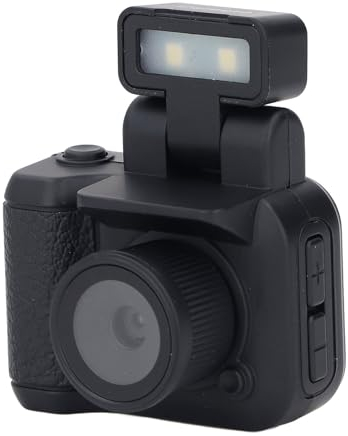 Digitalkamera, Daumenkamera 1080P HD-Videokamera für Fotografie, Vlogging-Kamera mit Blitzlicht, Kompakte Kleine Kamera für Reisen (32GB)