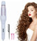 Layhou 2 in 1 Flat Iron Hair Straightener Automatic Hair Curler Rotating Electric Curling Iron 3 Temperature Adjustable Curling Wand PTC Heating with Rotating Cord