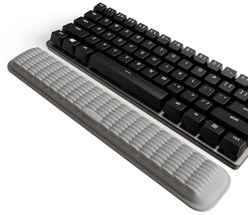 MEKASS Keyboard Wrist Rest for 60% Compact Keyboard (Light Grey)