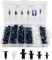 Baxcdyswe 100 Pezzi Rivetti In Plastica per Auto, 6 Diverse Rivetti Plastica Universal, Clips Auto, Clip di Fissaggio per Portiere, Paraurti, Decorazione Auto Kit di Smistamento