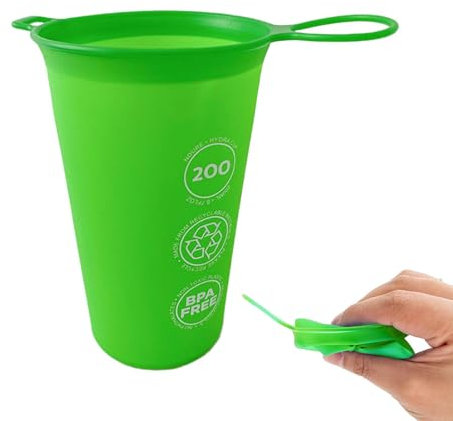 Bouilloire pour boissons gazeuses - Gourde pliable pour la course - 200 ml - Bouilloire de qualité alimentaire pour le ski, la conduite, le bureau quotidien, la randonnée