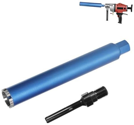 Diamantbohrkrone mit 10mm Turbosegment | 1 ¼ UNC Aufnahme | Nutzlänge 415 mm | Ø 68 mm | 6 Segmente | SDS-max, Diamant Kernbohrkrone für Kernbohrgeräte, Nassbohrkrone Trockenbohrkrone für Beton