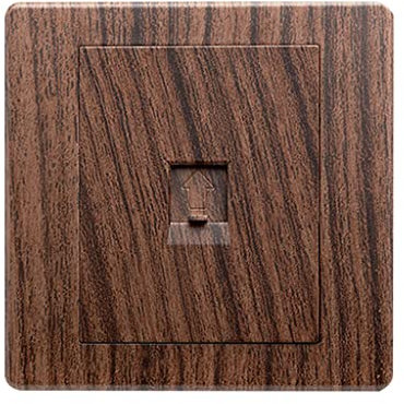 Interruptor de palanca retro, interruptor de enchufe de madera, interruptor de luz de color de madera, puerto LAN, computadora, teléfono, TV, pared interruptor de alimentación