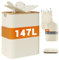 YOUDENOVA 147L Contenedor para Botellas con Tapa & Hermético, Cubo de Basura de 2 Compartimentos, Reciclaje de Envases & Vidrio, Soporte para Bolsa de Basura, Organizador de Residuos, Beige