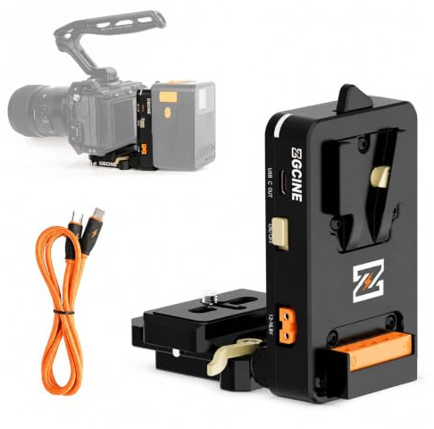 ZGCINE VM-VP4 L-Förmige V-Mount Platte für Sony FX3/FX30/A7S III/IV, Canon R5/R6/R5 II/R6 II, Panasonic GH6/S5 II - Rotierbare Schnellwechsel, Arca-Swiss Kompatibel