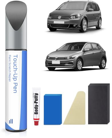 LD7R Pepper Grey Metallic Lackstift Kit Kompatibel mit VW/Volkswagen Exakte Übereinstimmung für Chips und Kratzer