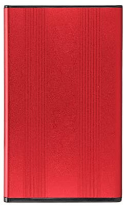 Disque Dur Externe, Disque Dur Portable SSD Externe avec Enclos de Disque Dur d'interface USB3.0 2,5 Pouces 5 Gops 2 to Étui Dur Anti-Statique pour (Black) (Silver) (Blue) (Rouge)