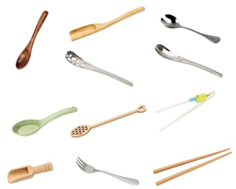 ttnmrc Set di Utensili per la Vita Pratica Montessori - Strumenti in Legno e Acciaio Inox per Lo Sviluppo delle Abilità Motorie Fini, Gioco Sensoriale