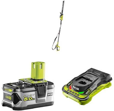 Ryobi ONE+ 18V OPT1845 Cordless Pole Hedge Trimmer + 5ah Battery & Charger