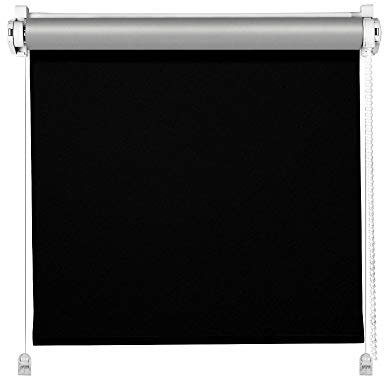 Thermo-Rollo Schwarz 70x215cm Klemm Fix Rollo