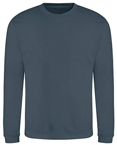 AWDis Men's Sweat Sweatshirt, Blue (Air Force Blue), XX-Large