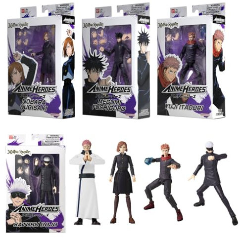 BANDAI - Figur - Anime Heroes - Jujutsu Kaisen - 17cm - (6 Verschiedene Figuren - einzeln verpackt) - 36980