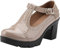 DADAWEN Women's T-Strap Platform Court Shoes Mid Heel Mary Jane Oxfords Dress Shoes Apricot 6 UK