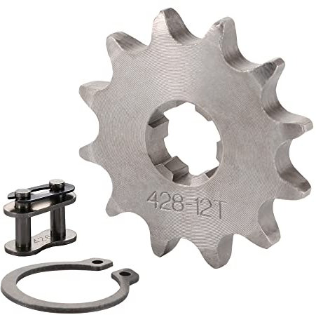 GOOFIT 428 12T 17mm Motocross Todoterreno ATV piñón pequeño Engranaje de Cadena Engranaje transmisión Engranaje Conjunto pequeño diámetro del Agujero por Quad da 50cc 70cc 90cc 110cc Dirt Bike ATV