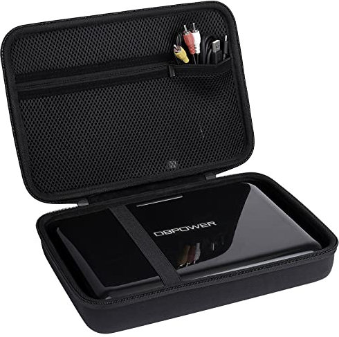 Khanka Hard Case Carrying Travel Bag for WONNIE/SUNPIN/DBPOWER 12.5 Portable DVD Player and Accessories.(Case only)