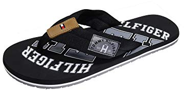 Tommy Hilfiger Herren Flip Flops Essential Beach Sandal Badeschuhe, Schwarz (Black), 41