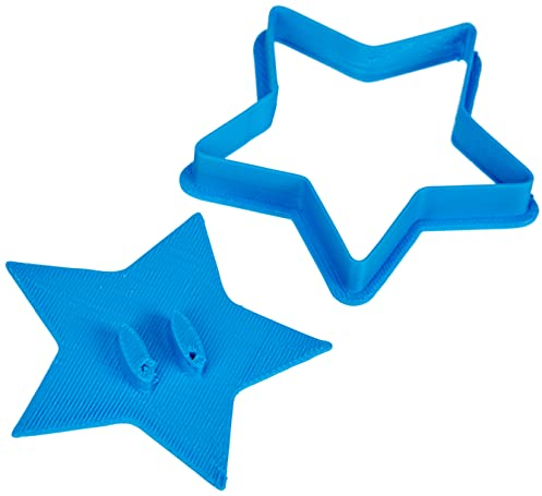Cuticuter Estrella Mario Bros Cortador de Galletas, Plástico, Azul, 8x7x1.5 cm