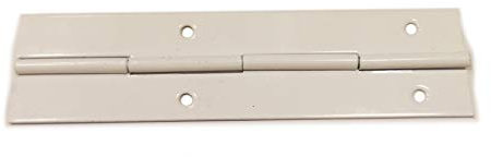 120mm Continuous Metal Piano Hinge White Colour