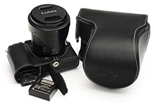 TP Original Fait Main véritable Cuir véritable Pleine Housse pour Appareil Photo pour Panasonic GX9 GX7 Mark III Couleur Noir