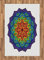 ABAKUHAUS Regenbogen-Mandala Teppich, Zimt Blüte, Deko-Teppich Digitaldruck, Färben mit langfristigen Halt, 120 x 180 cm, Mehrfarbig