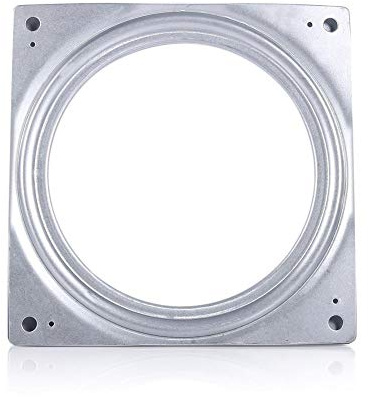Placa giratoria giratoria giratoria, placa de metal giratoria cuadrada giratoria de 6 pulgadas Escritorio de TV Rodamiento giratorio Lazy Susan
