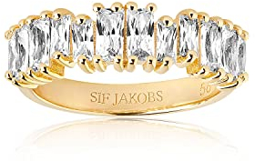 Sif Jakobs Jewellery Damen-Damenring Antella Piccolo 925er Silber Zirkonia 54 Gelbgold 32015162
