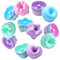 To encounter 24Pack Nonstick 3 inches Donut Mold, Silicone Baking Cups, Donut Pan, Muffin, Jello, Bagel Pan, Oven-Microwave-Dishwasher Safe