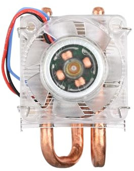Waveshare Low-Profile Ice Tower Cooling Fan for Raspberry Pi 4B/3B+/3B 5mm Copper Tube Colorful LED