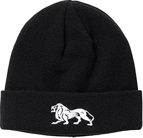Lonsdale Unisex Ravenstown Mütze, Black/White, Einheitsgröße EU