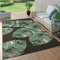 Paco Home Outdoor Teppich Wetterfest Flur Balkon Palmen Dschungel Florales Boho Muster Grün, Grösse:140x200 cm, Farbe:Schwarz 3