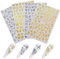 CANDeal 4 Sheets Butterfly Nails Art Stickers with 3D Gilding Laser Gold and Silver Color Nail Decals Stereoscopic Nail Stickers for Art Decoration (Set 2)