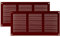 Vent Systems 30 x 15 cm – Paquete de 2 cubiertas para rejilla de ventilación – Marrón – Rejilla de retorno de aire de metal con pantalla de protección integrada contra plagas