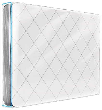 Dreamzie Reusable - Double Mattress Cover for Moving - 135x190 cm (30 cm Thick) / 53x 75 - Mattress Bags for Moving and Protection - 2-in-1 Plastic Mattress Protector and Mattress Storage Bag